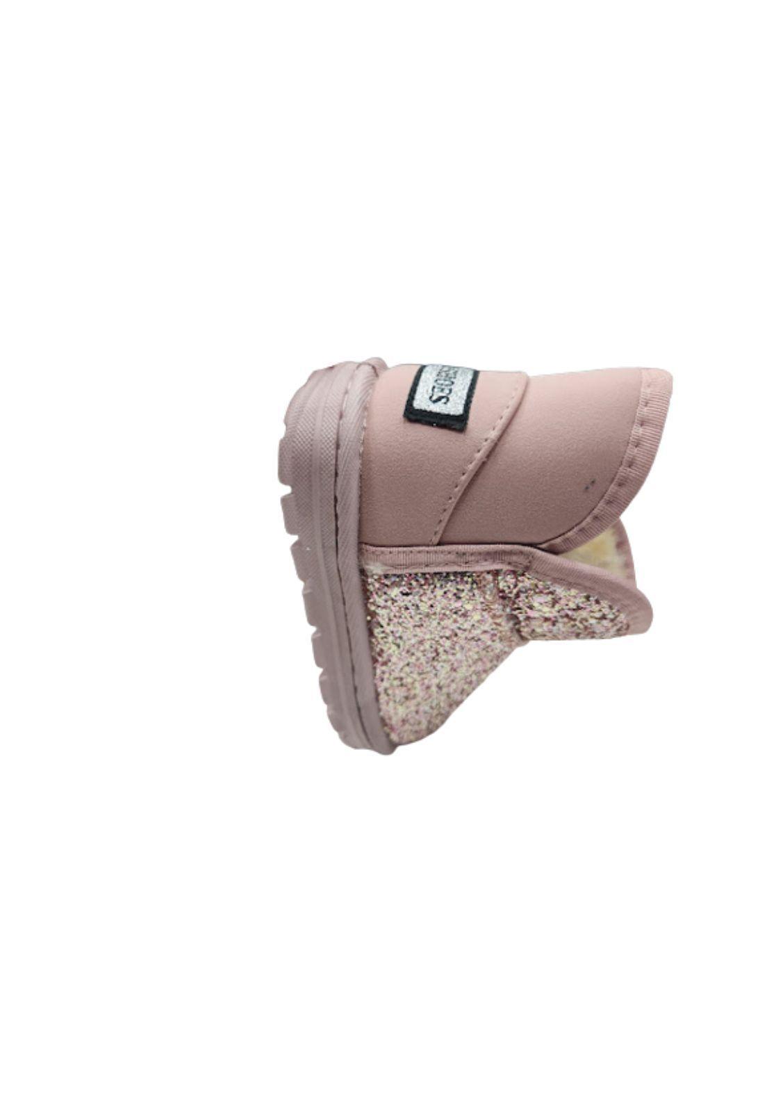 Bota Brillante Rosado Niña-3