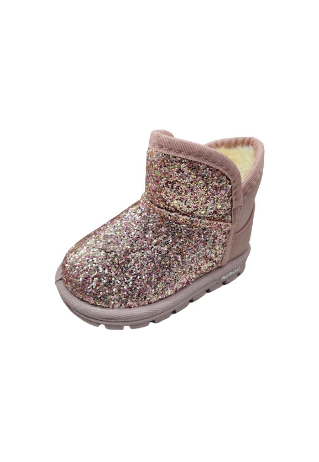 Bota Brillante Rosado Niña-0