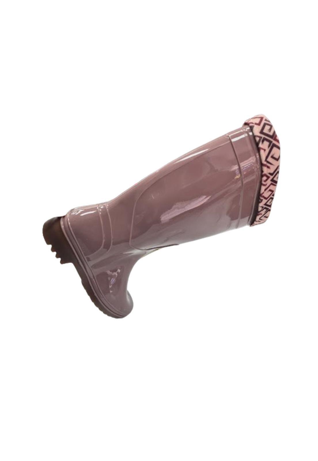 Bota de Agua Lluvia Beige Mujer-3