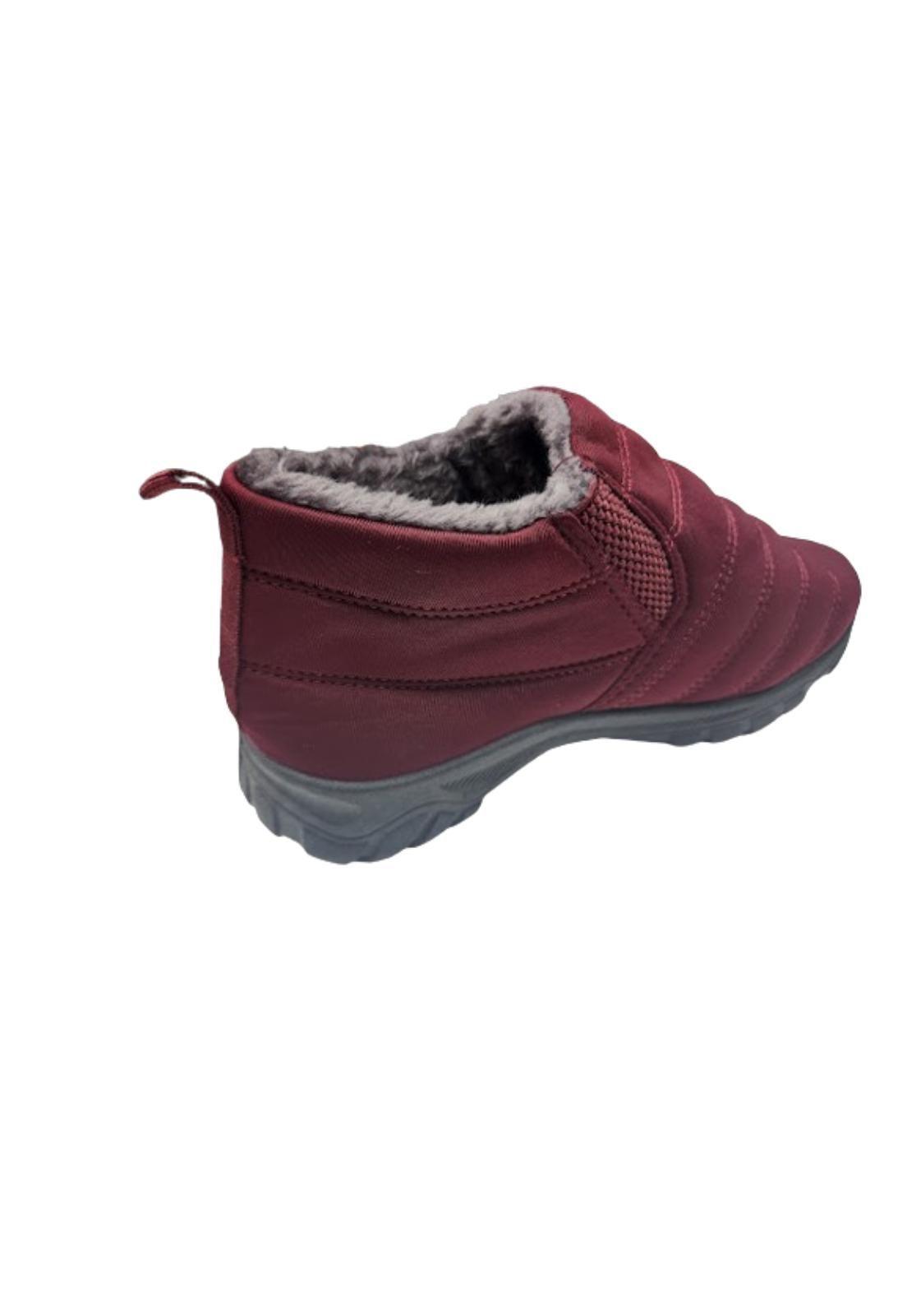 Zapatilla Pantufla Burdeo Mujer-1