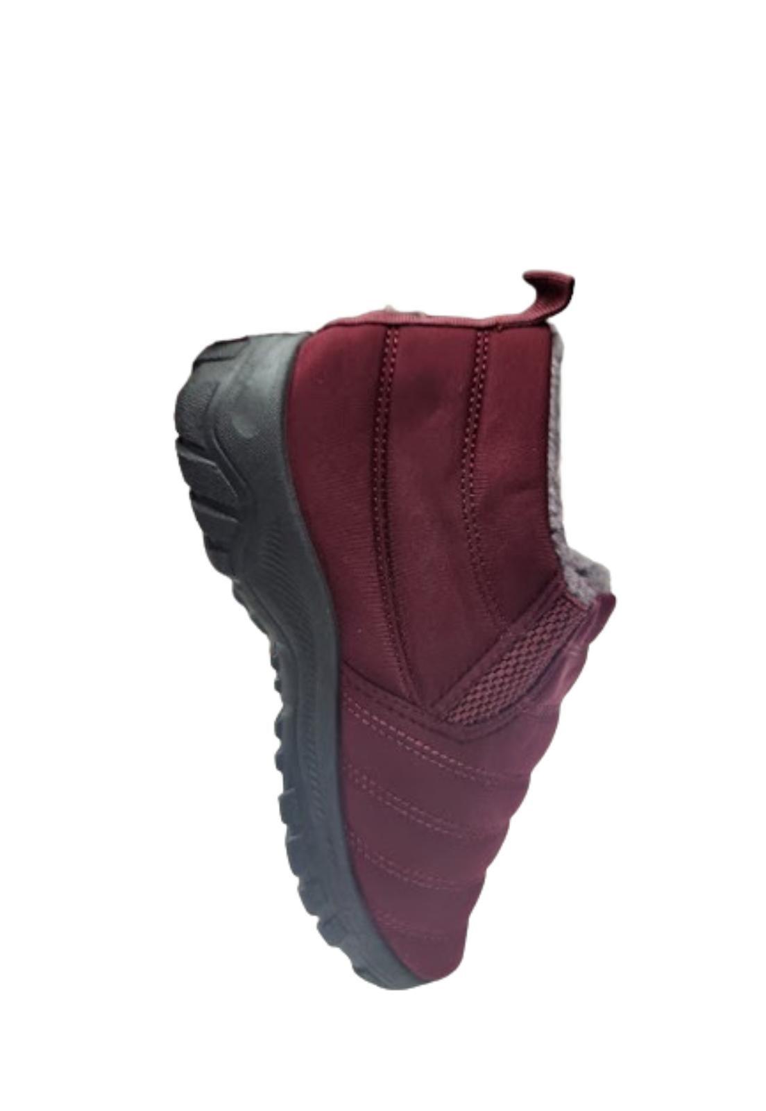 Zapatilla Pantufla Burdeo Mujer-3