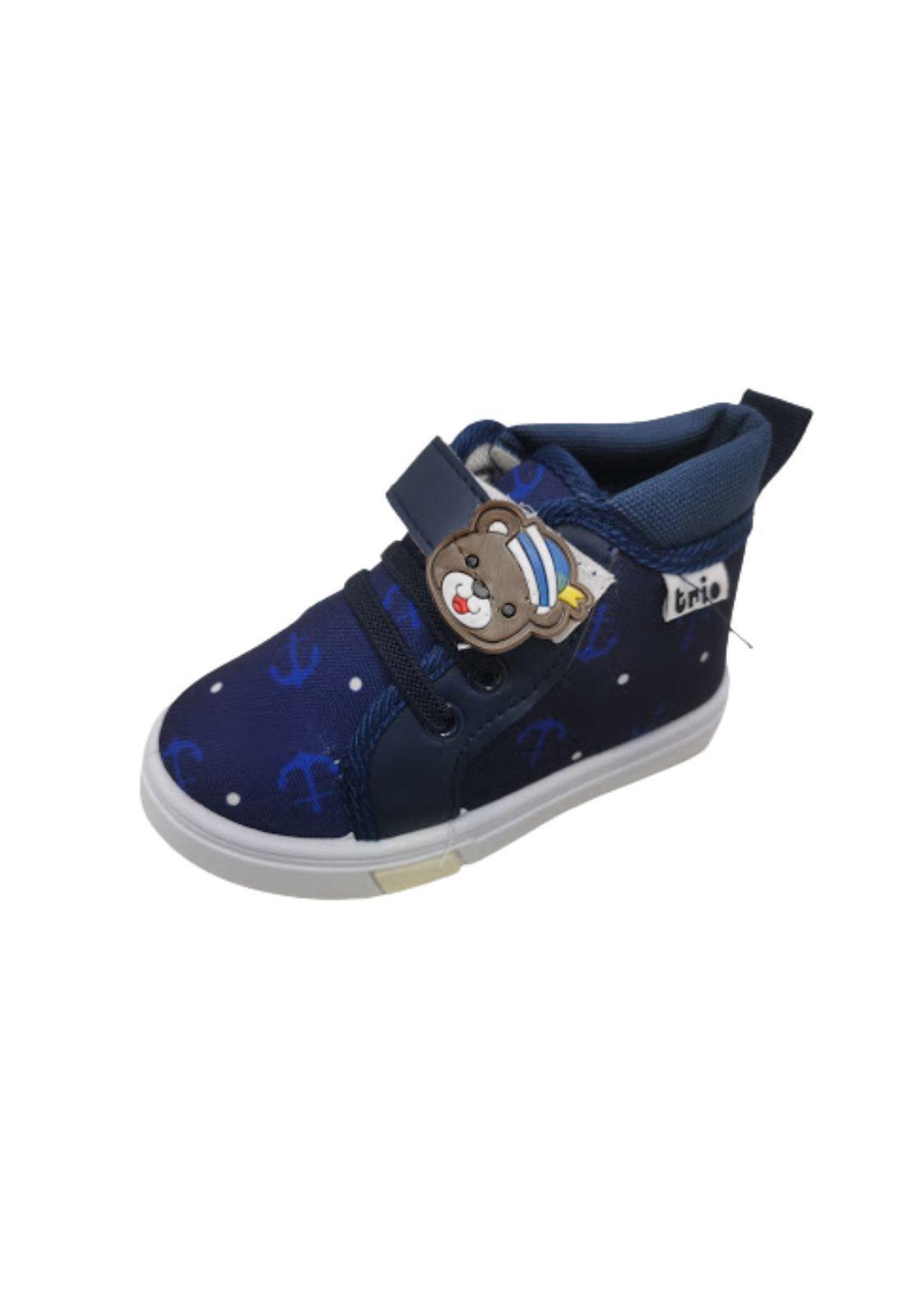 Zapatillas Urbanas Con Caña Osito Azul-0