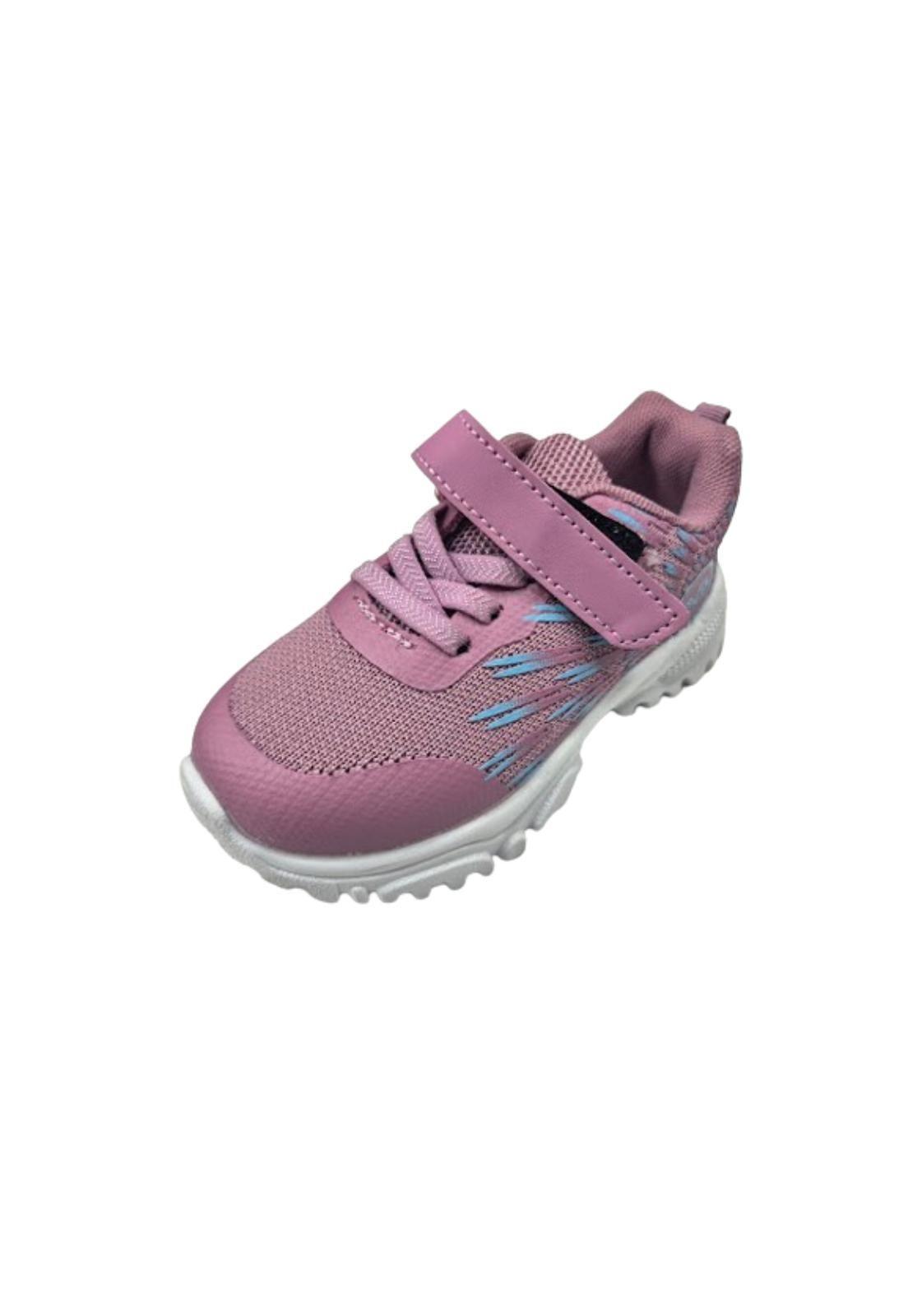 Zapatilla Deportiva Velcro Rosado Niña-0