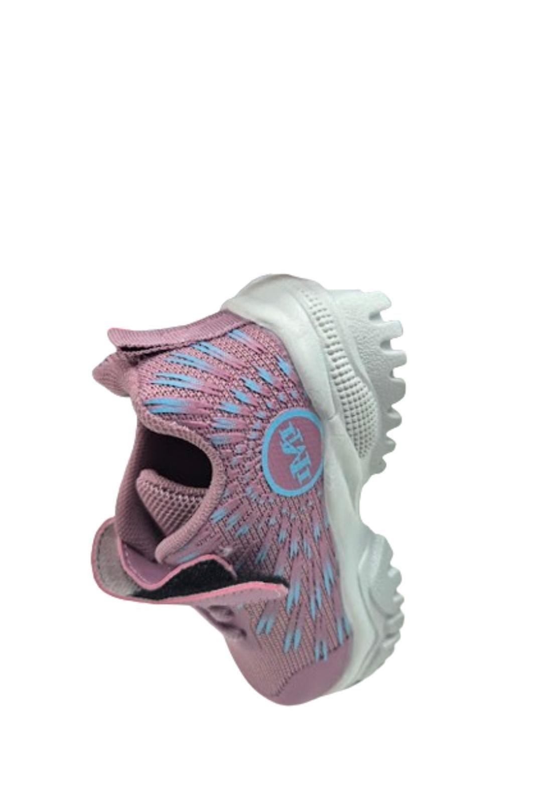 Zapatilla Deportiva Velcro Rosado Niña-3