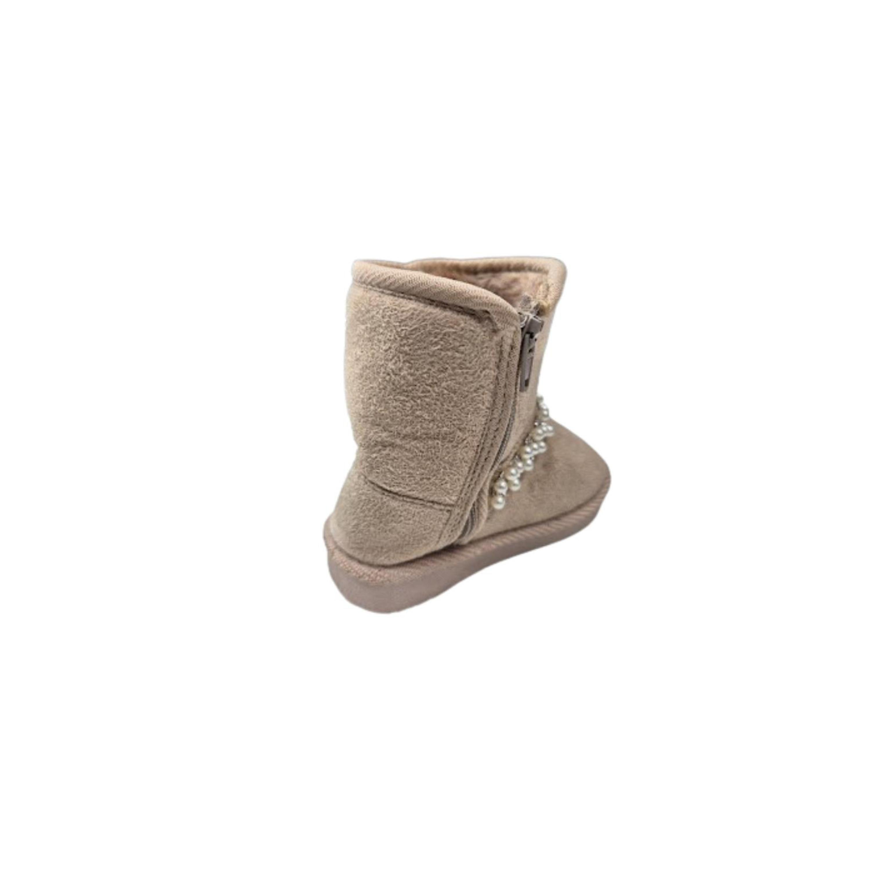 Botita Perlita Beige Niña Chiporro-2