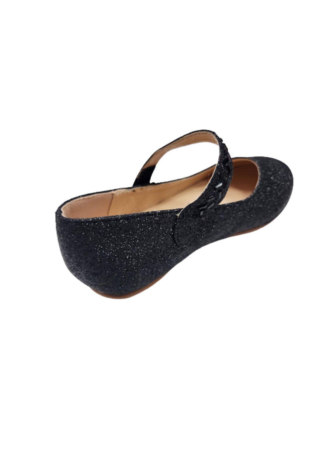 Zapato de Vestir Brillante Negro Niña-2