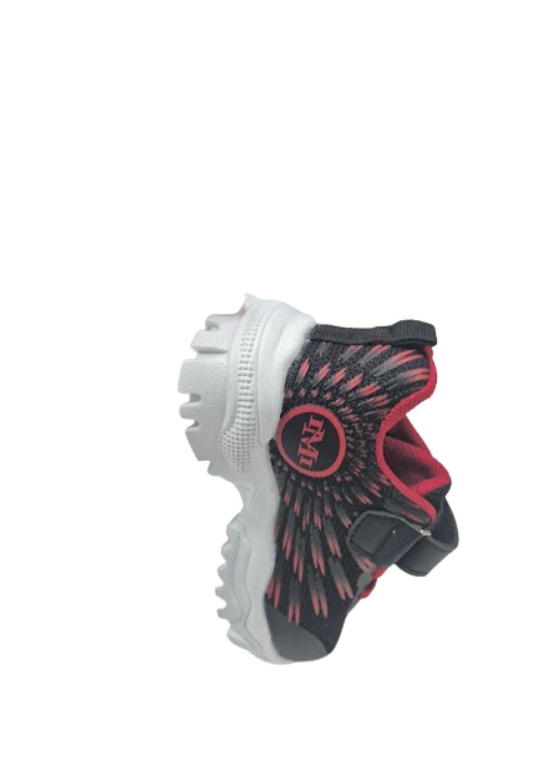 Zapatilla Urbana Negro Rojo Kids Niño-1
