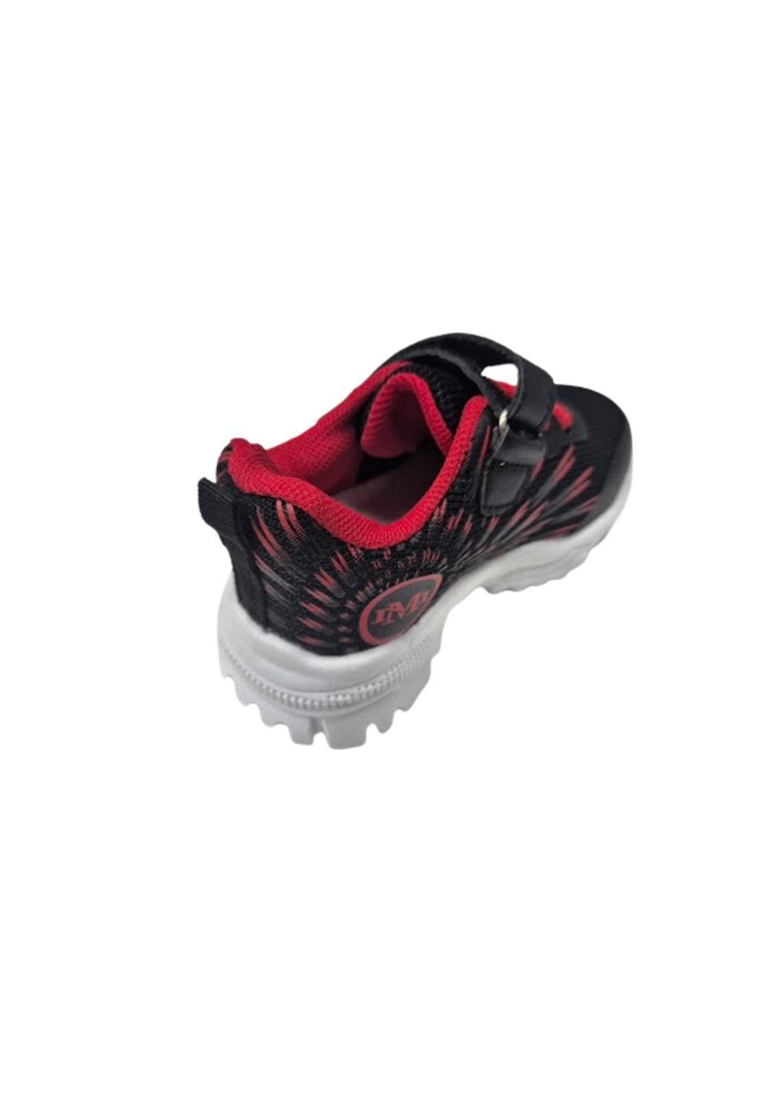 Zapatilla Urbana Negro Rojo Kids Niño-2