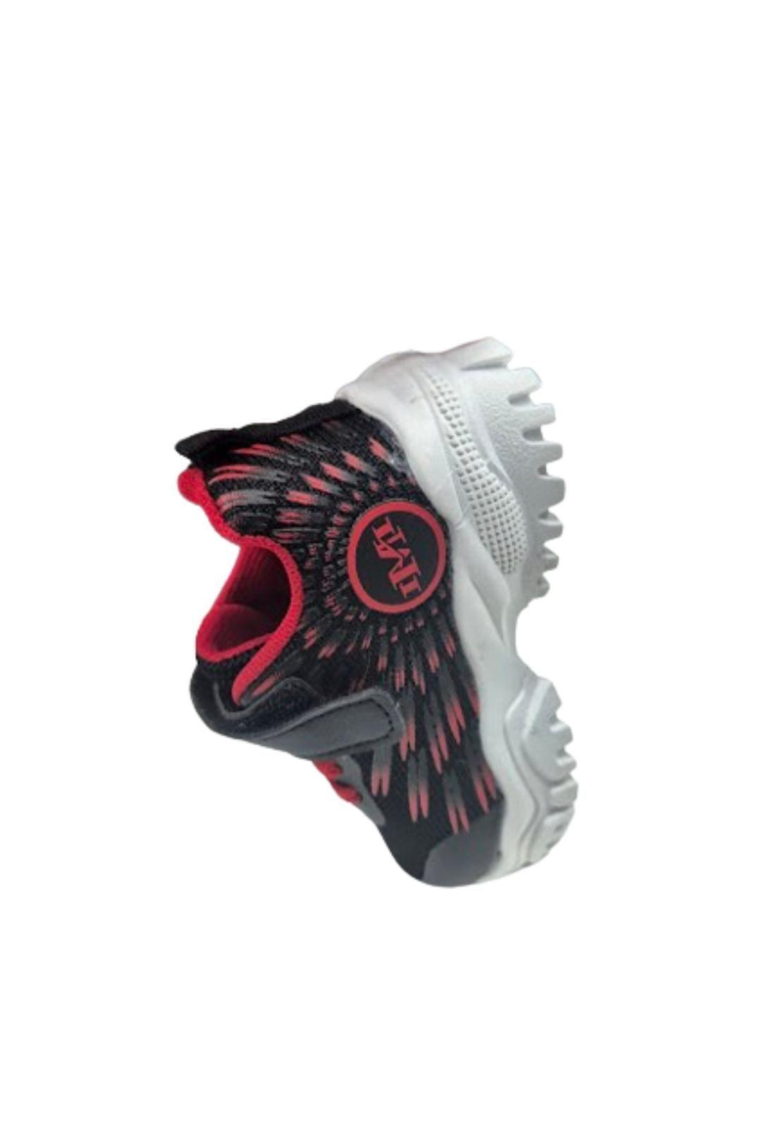 Zapatilla Urbana Negro Rojo Kids Niño-3