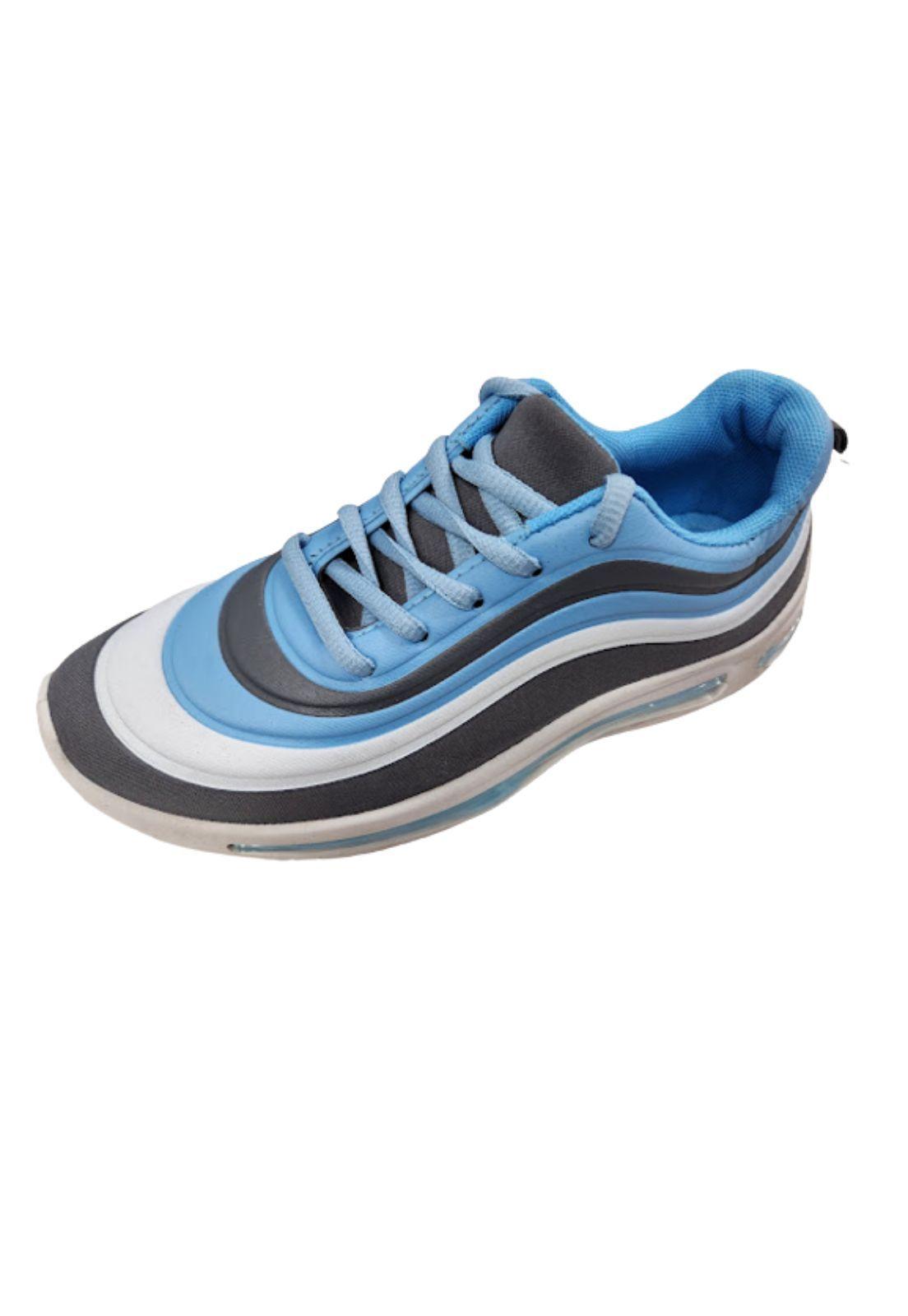 Zapatilla Deportiva Mujer Celeste-0