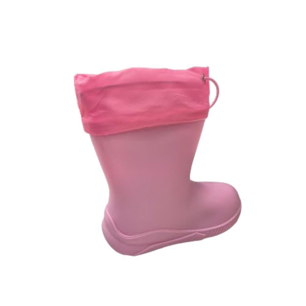 Bota Lluvia Niña Rosa Chiporro Invierno-1