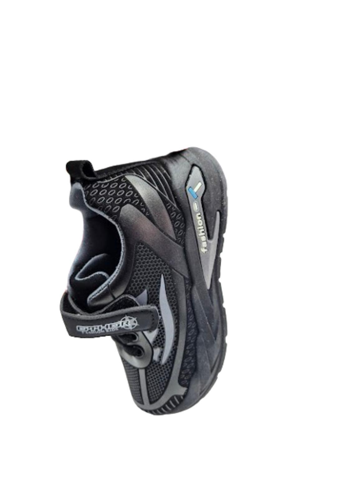Zapatilla Urbana Negro Velcro Niño-2
