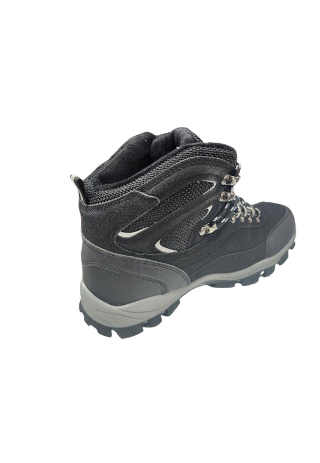 Botín Outdoor Hombre Negro Invierno-1