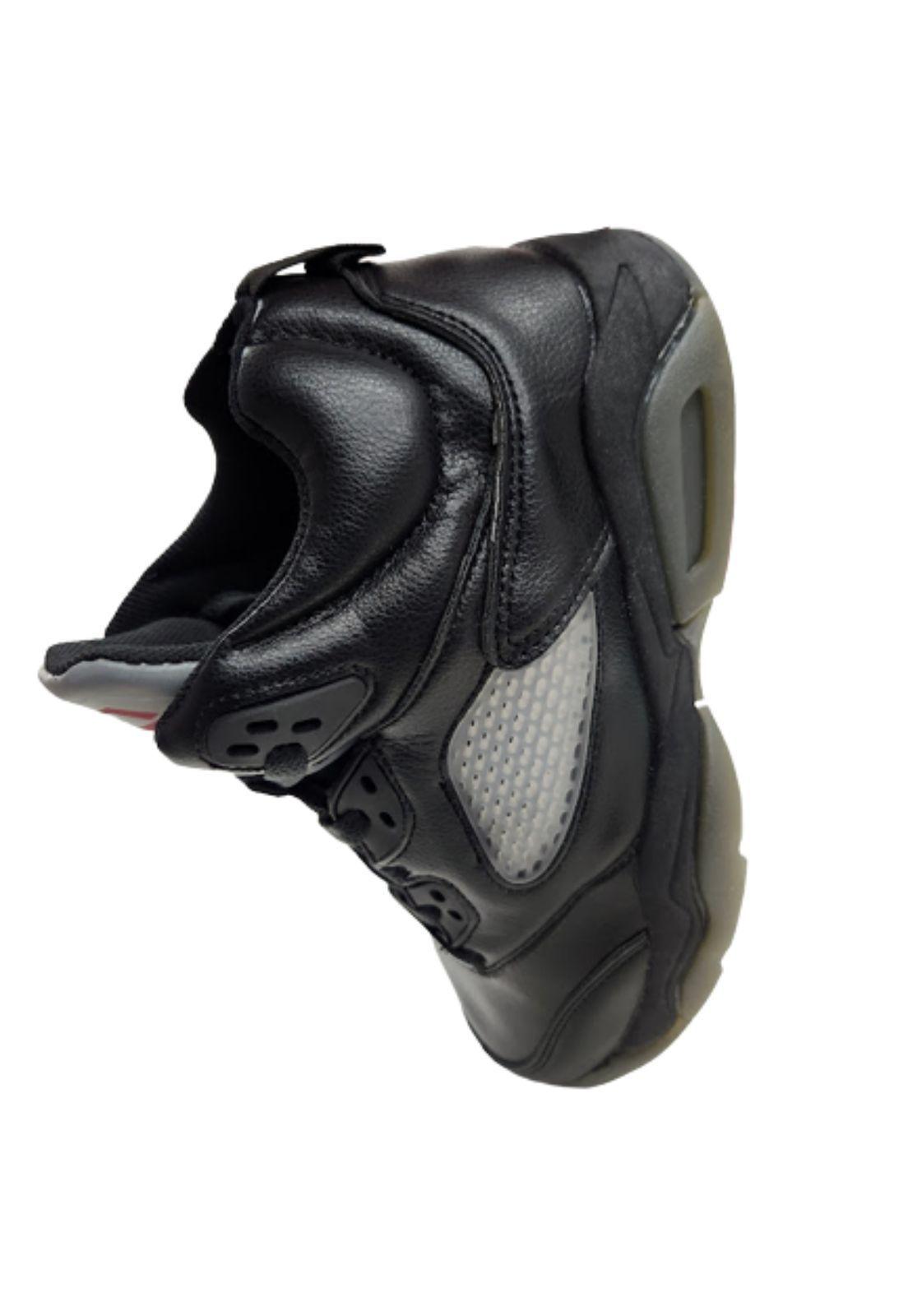 Zapatilla Urbana Con Caña Negro Niño-2