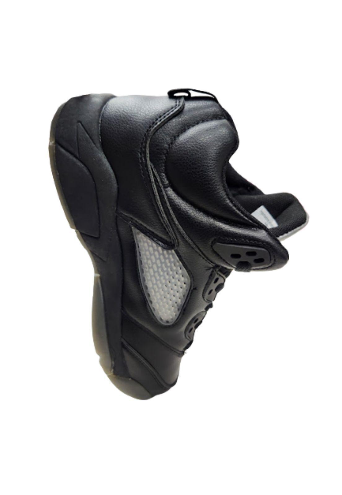 Zapatilla Urbana Con Caña Negro Niño-3