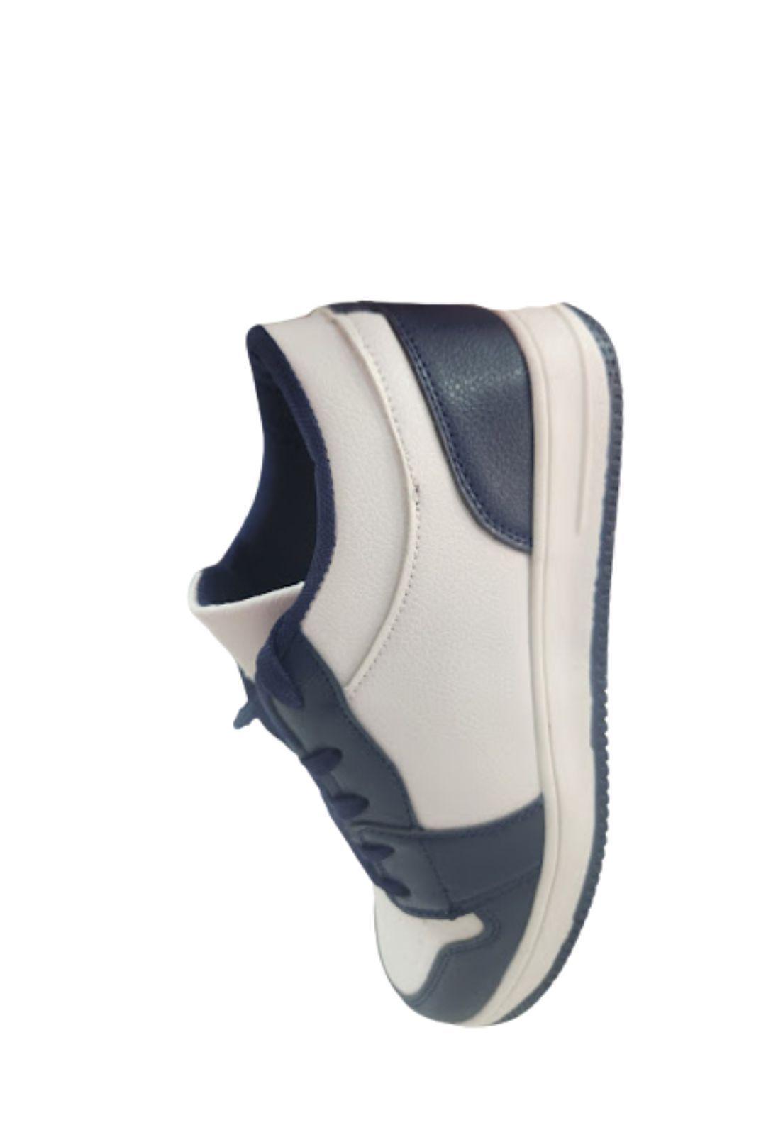 Zapatilla Urbana Hombre Azul Blanco-2