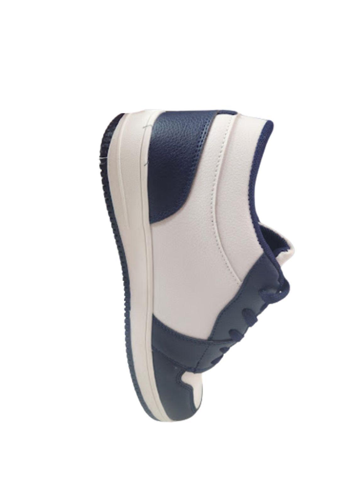 Zapatilla Urbana Hombre Azul Blanco-3