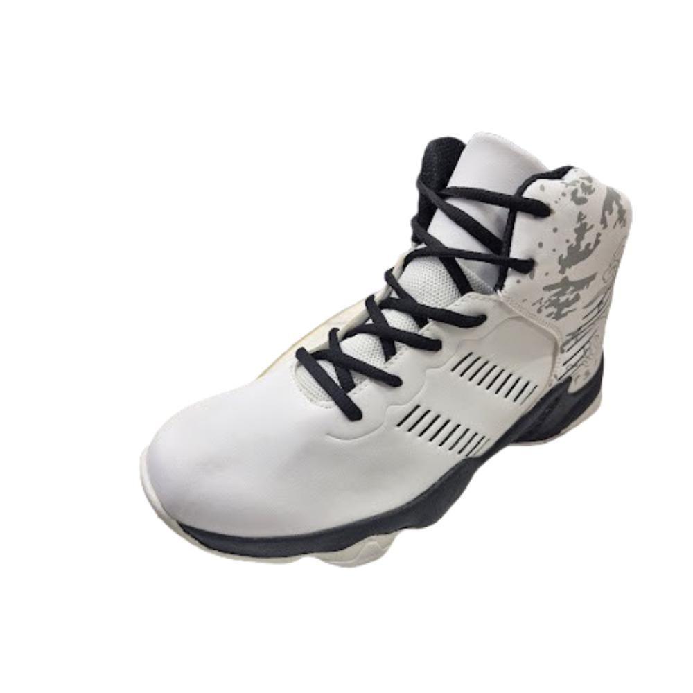 Zapatilla Urbana Hombre Blanco Con Caña-0