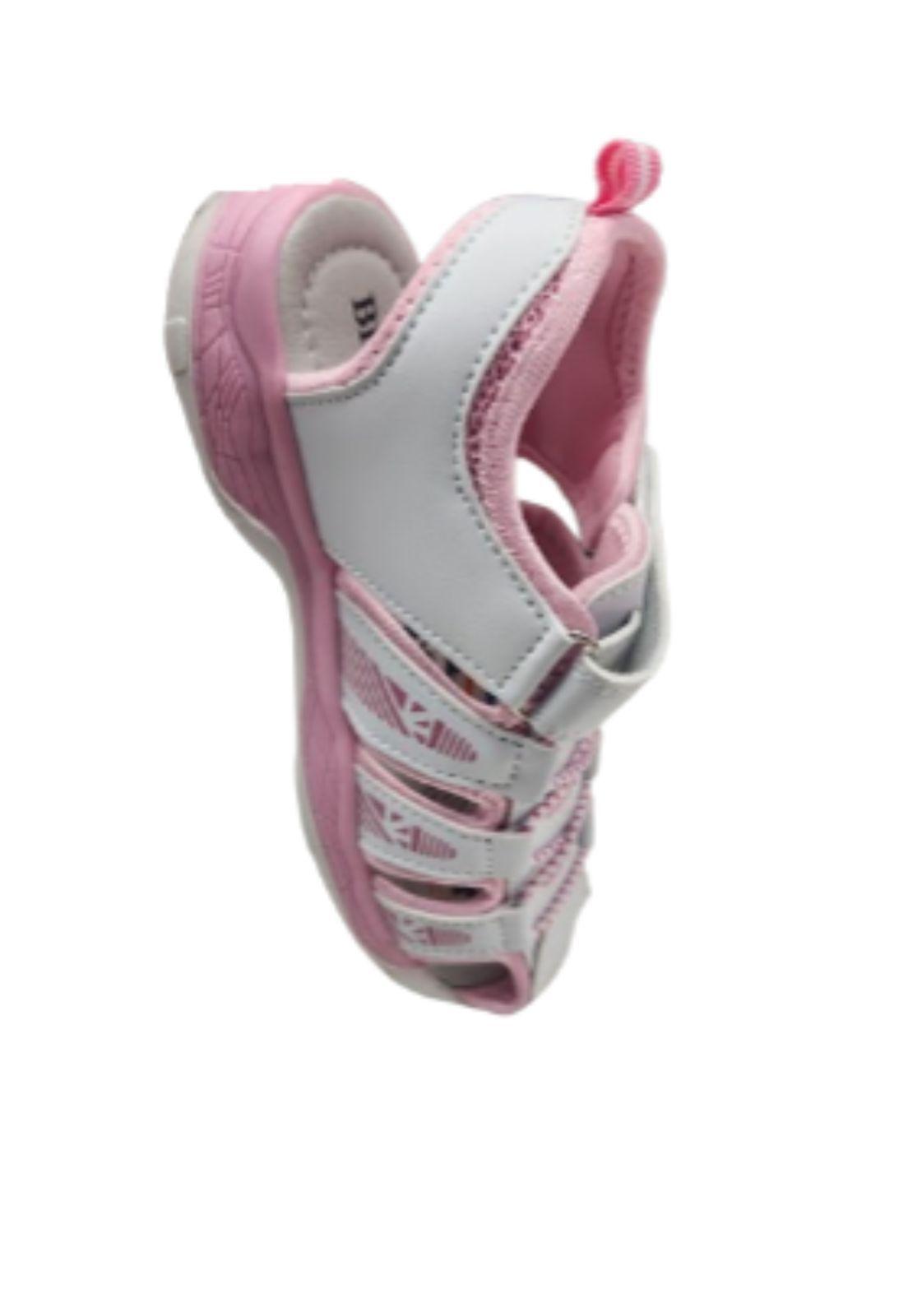 Sandalia Niña Velcro Blanco Verano-3