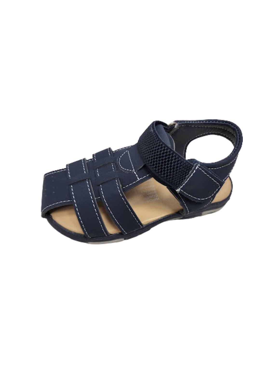 Sandalia Niño Azul Velcro-0