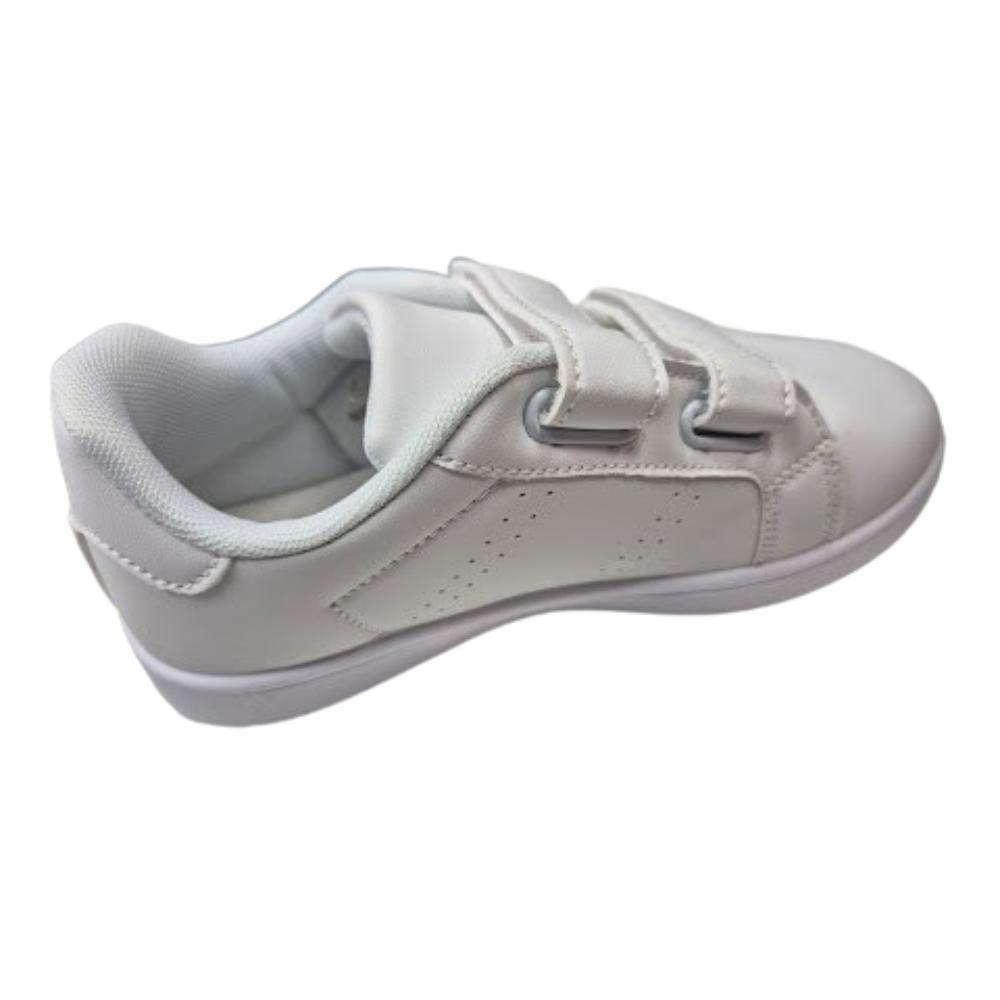 Zapatilla Deportiva Doble Velcro Blanco Niño-1
