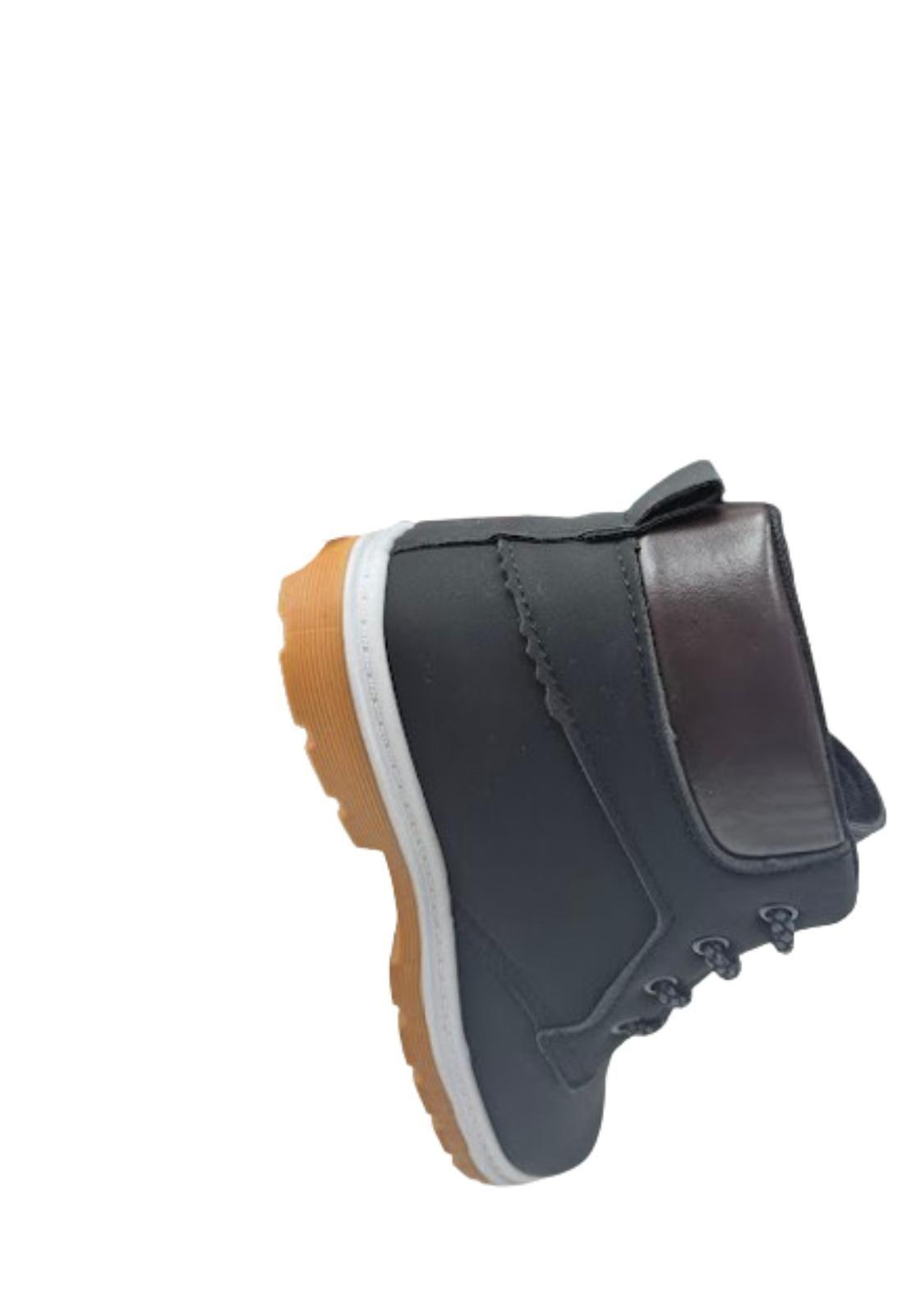 Botín Urbano Negro Cordón Unisex-2
