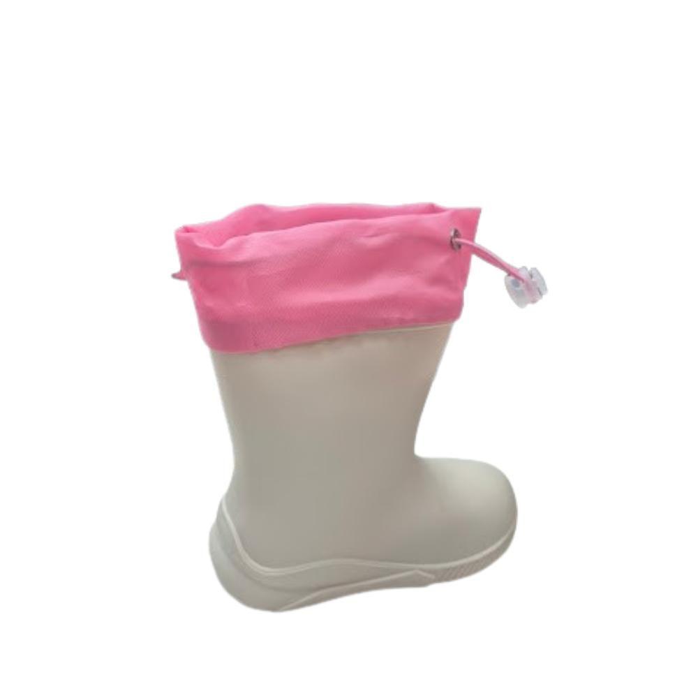 Bota de Lluvia Agua Blanco Niña-1