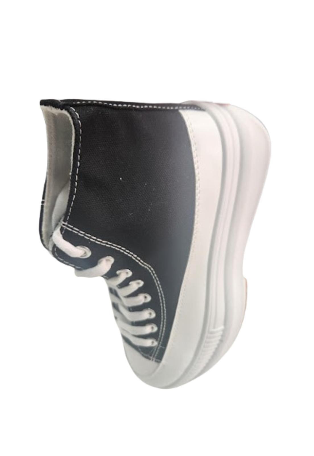 Zapatilla Plataforma Mujer Negro-2