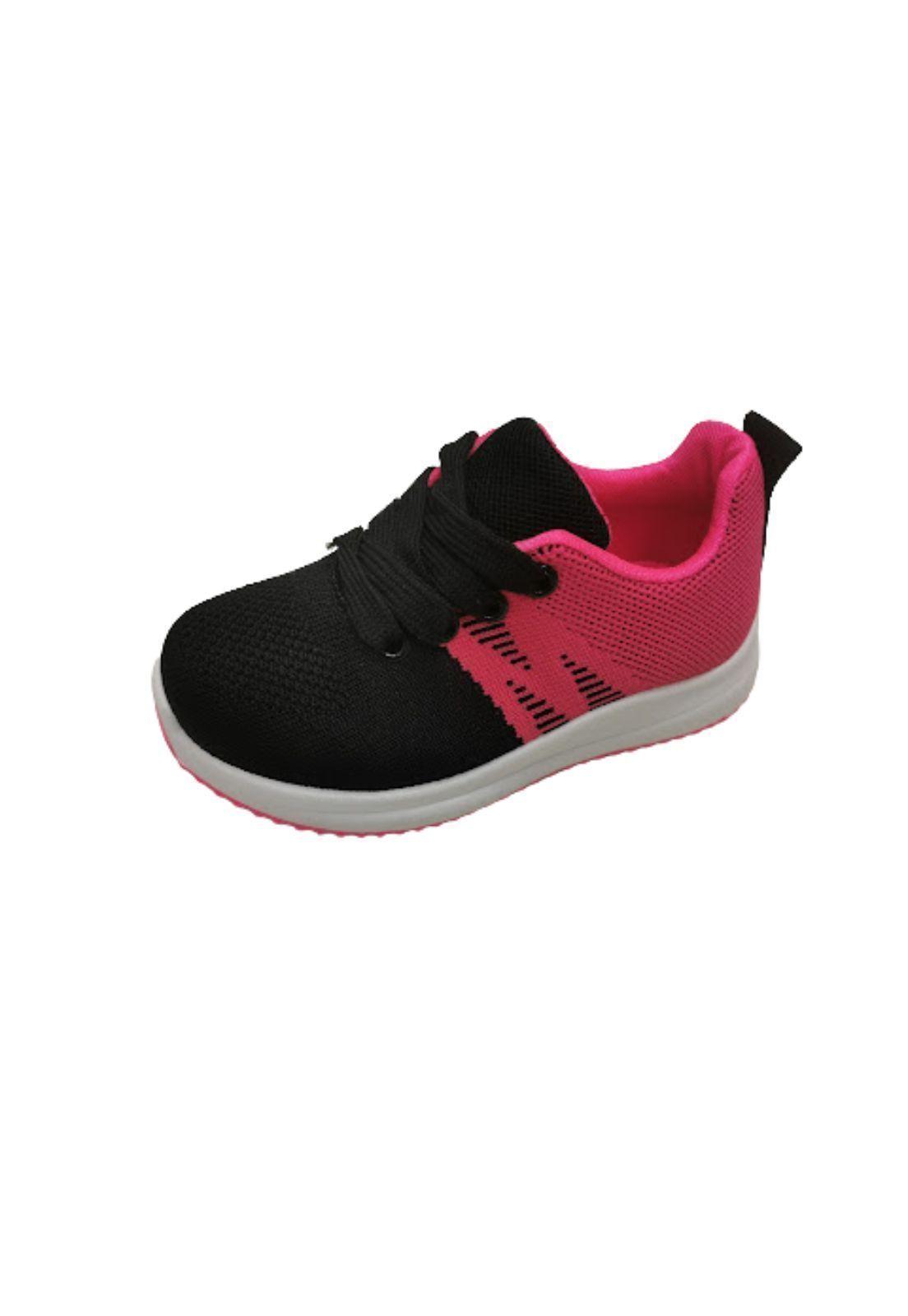Zapatilla Deportiva Fucsia Niña Cordones-0