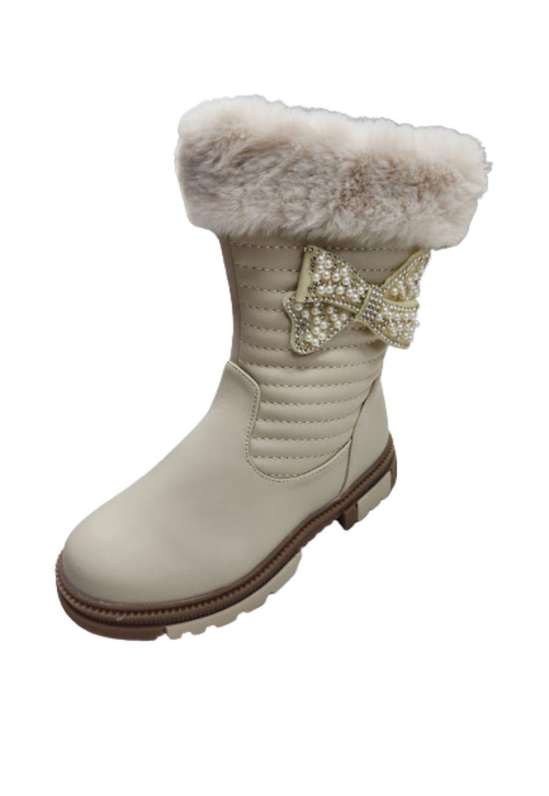 Bota de Invierno Beige Niña -0