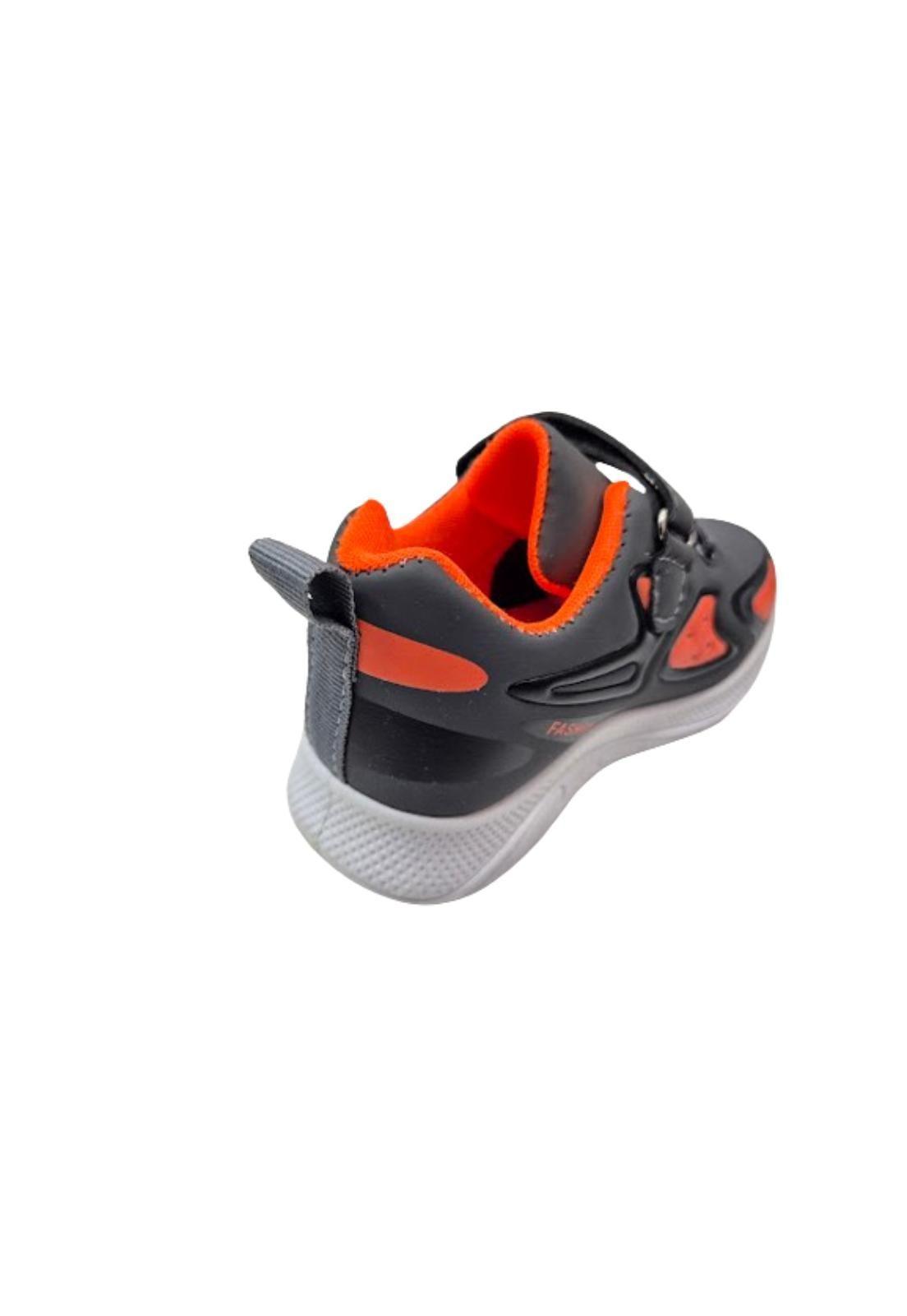 Zapatilla Urbana Niño Gris Naranjo -3