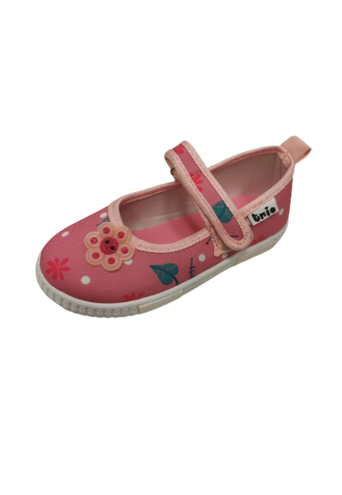 Sandalia Flores Rosa Niña-0