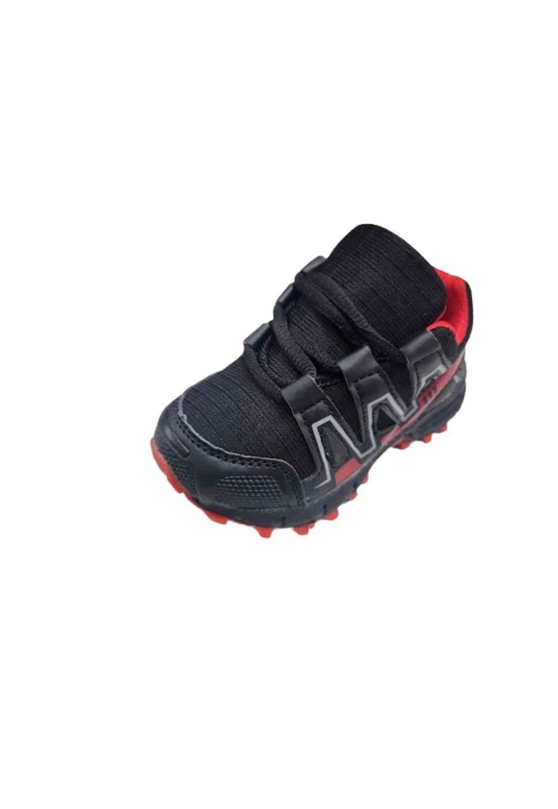 Zapatilla Outdoor Negro Rojo Vinnys Outlet-0