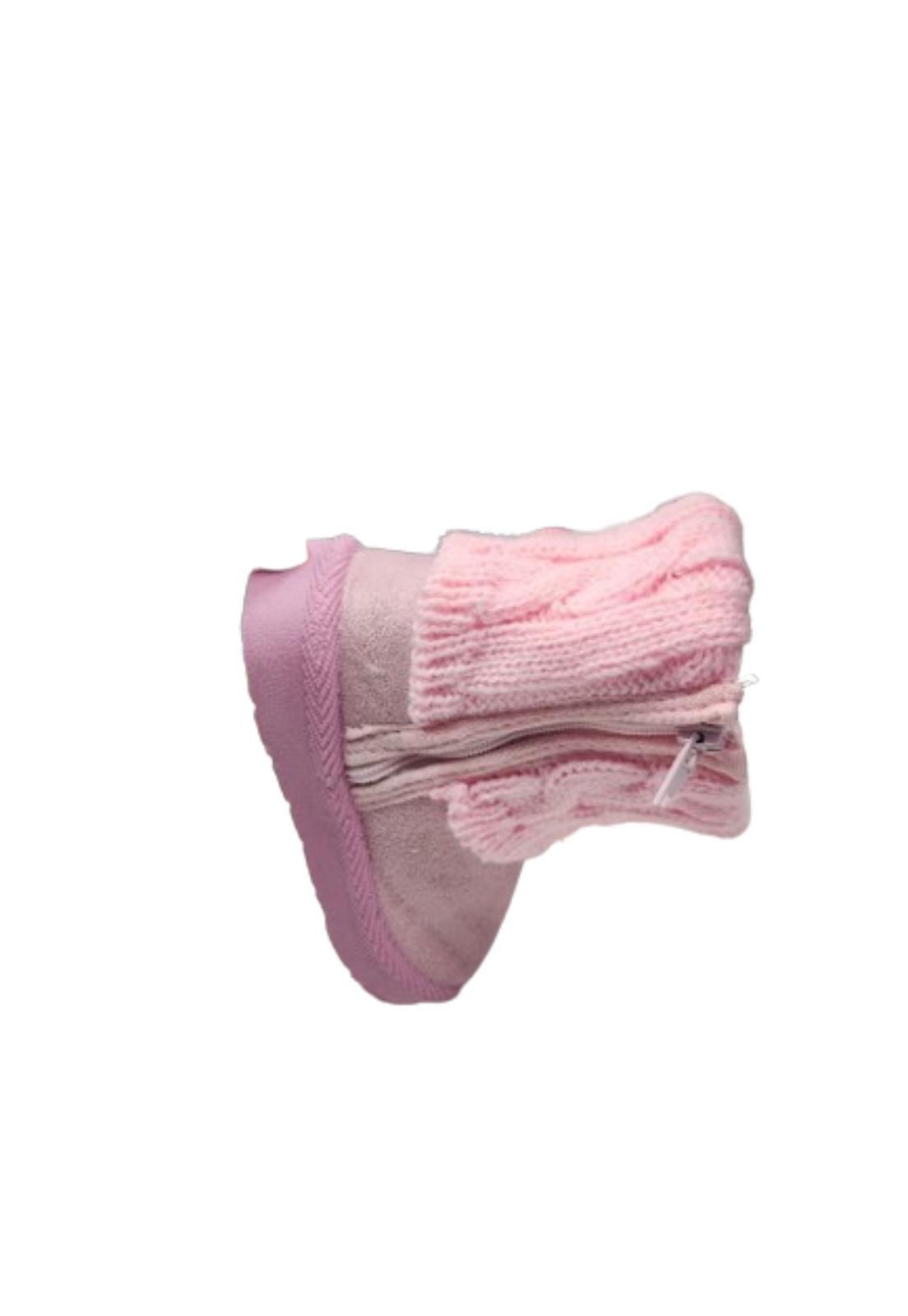 Bota Chiporro Niña Rosado Invierno Pon Pon-2