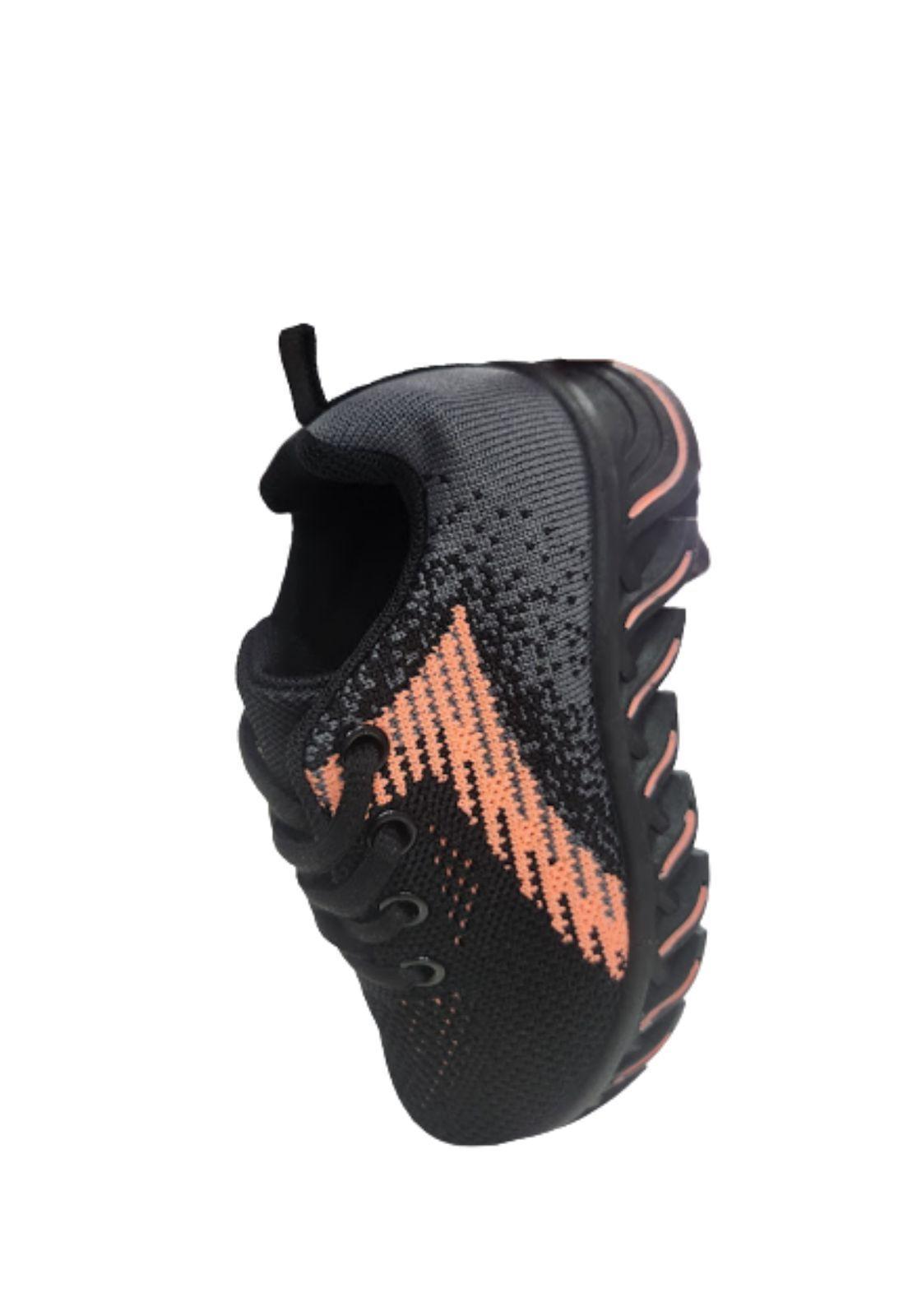 Zapatilla Deportiva Negro Rosa Niña-2