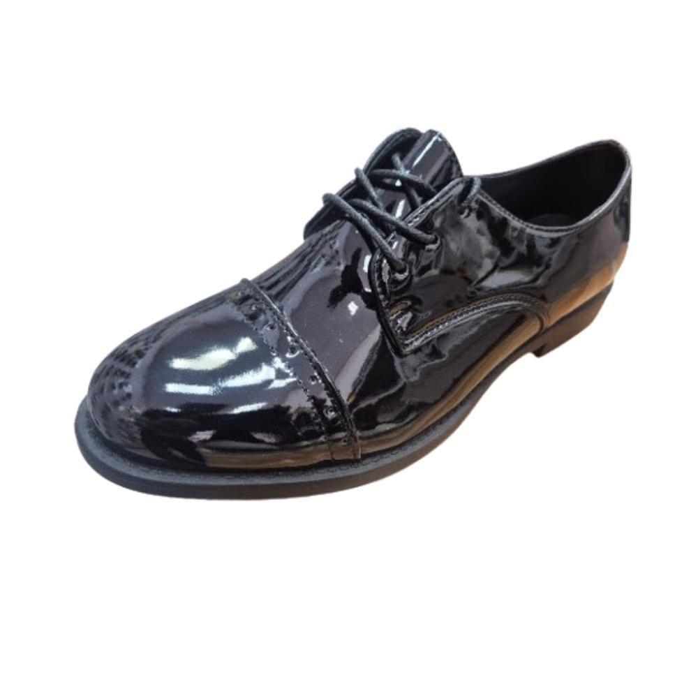 Zapato de Vestir Charol Mujer Negro-0