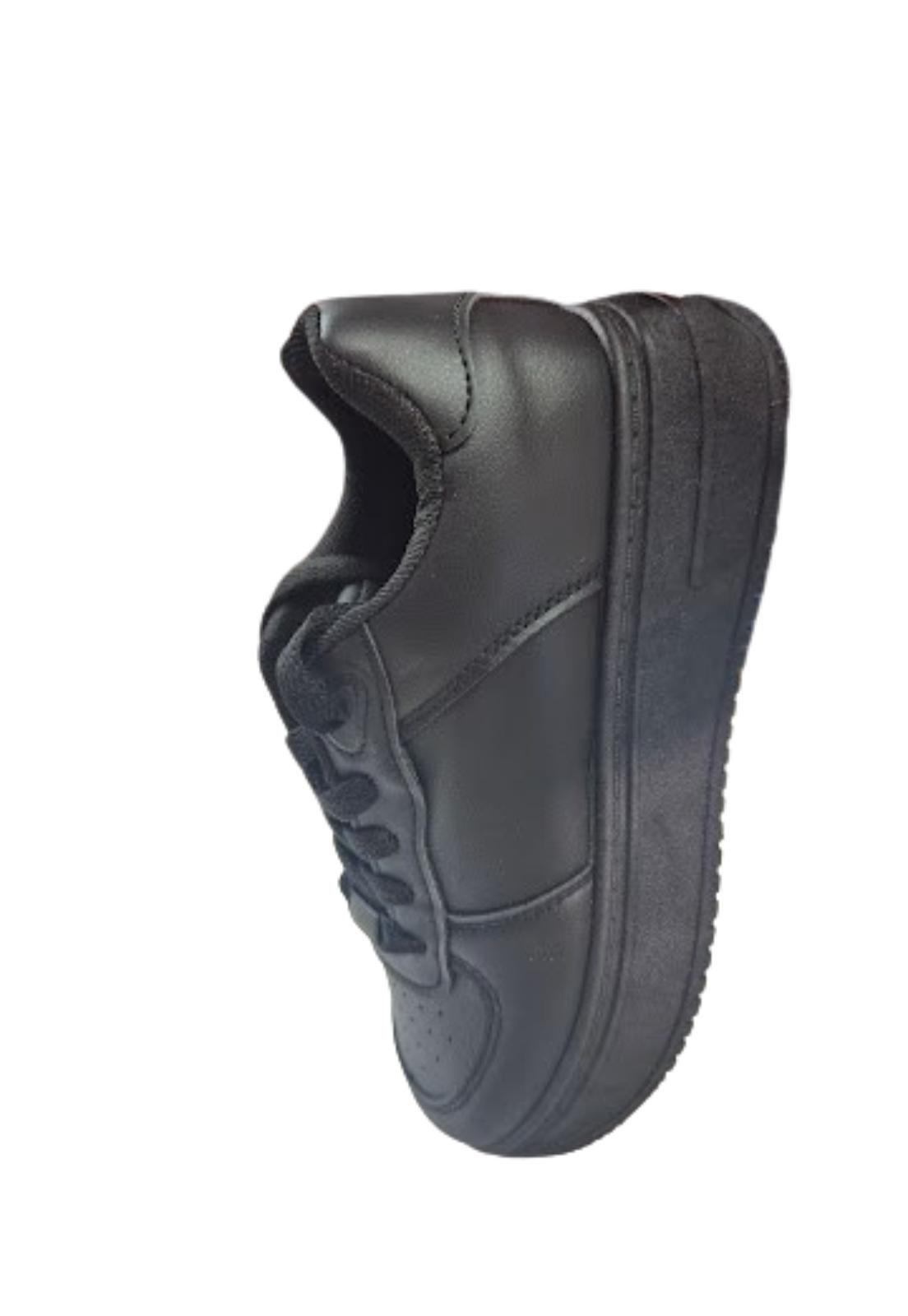 Zapatilla Escolar Negro Unisex Juvenil-2