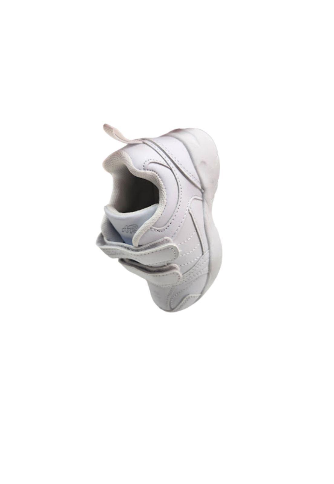 Zapatilla Escolar Blanco Velcro-2