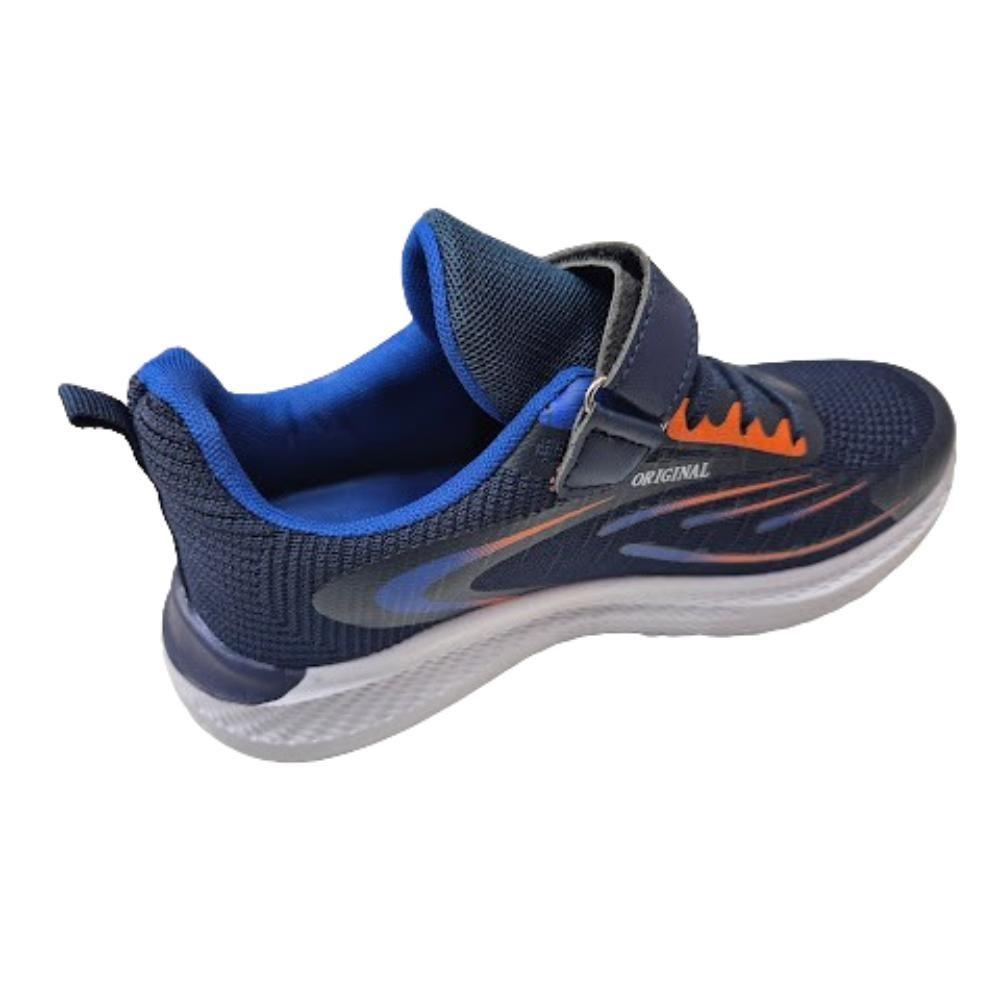 Zapatilla Deportiva Velcro Niño Azul Oscuro-1