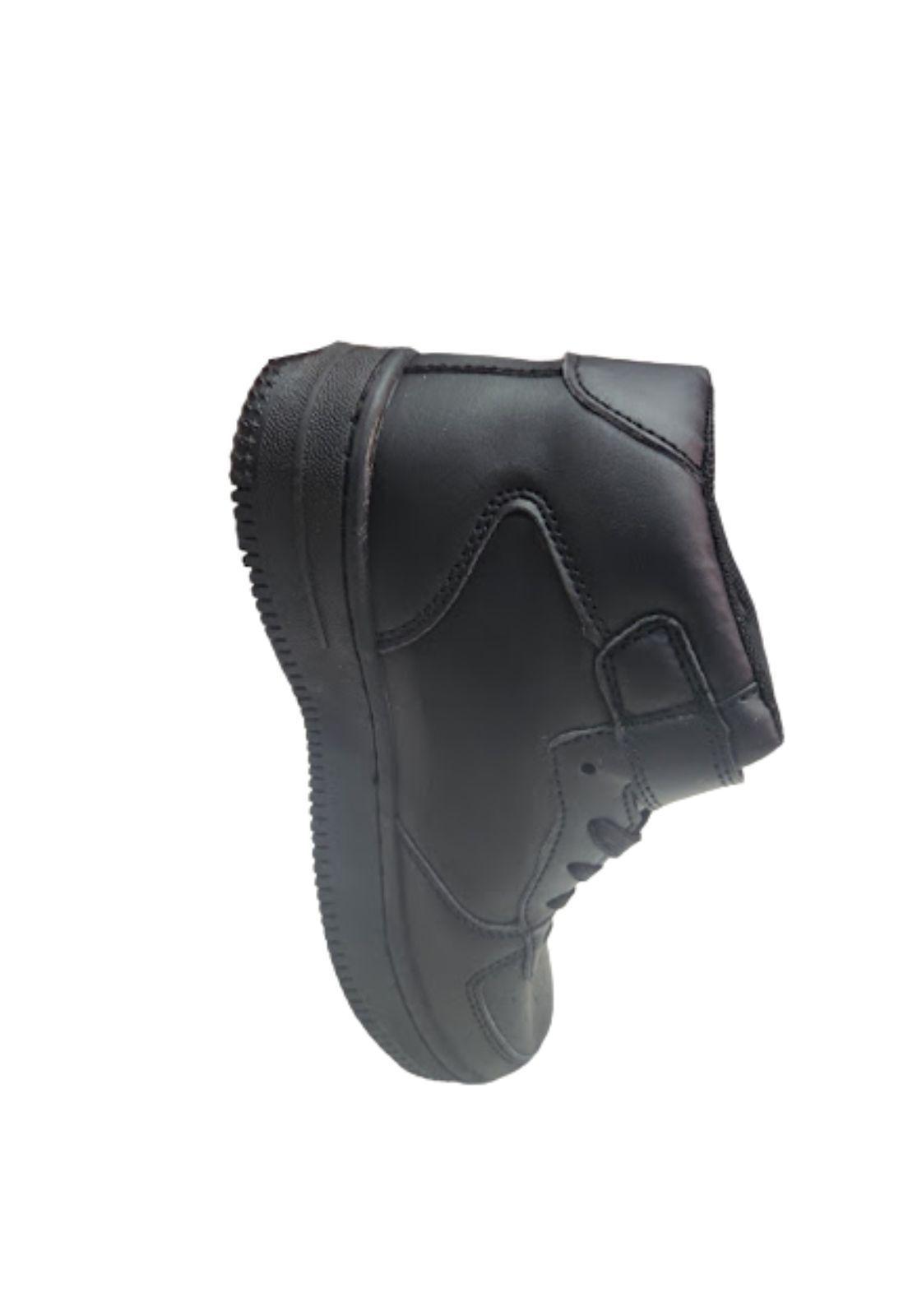 Botín Escolar Velcro Negro-2
