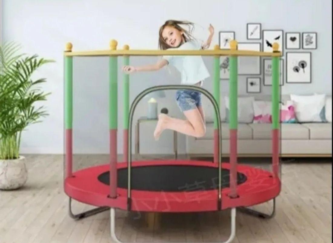 Cama elastica Trampolin Para Niños Rojo 120X110-2