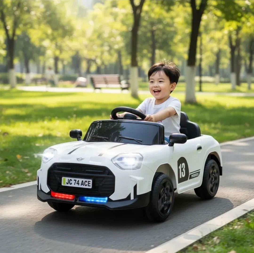 Auto A Bateria 12v Con Control Remoto 1 a 3 Anos Blanco-2