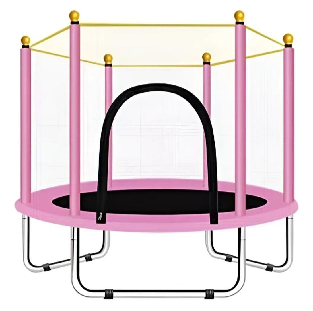 Cama elastica Trampolin Para Niñas Rosada 120X110-0