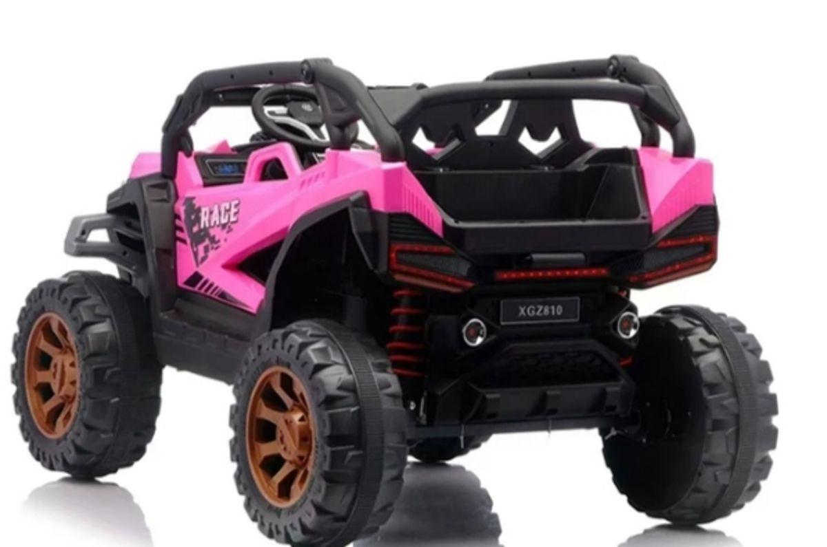 Jeep Auto 4X4 A Bateria 12V Con Control Remoto Rosa 801-2