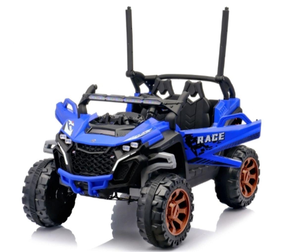 Jeep Auto 4X4 A Bateria 12V Con Control Remoto Azul 801-2