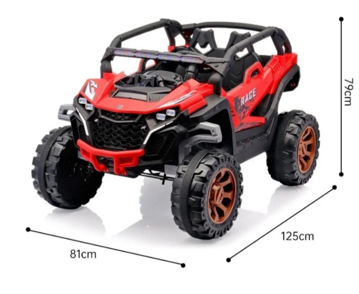 Jeep Auto 4X4 A Bateria 12V Con Control Remoto Blanco 801-3