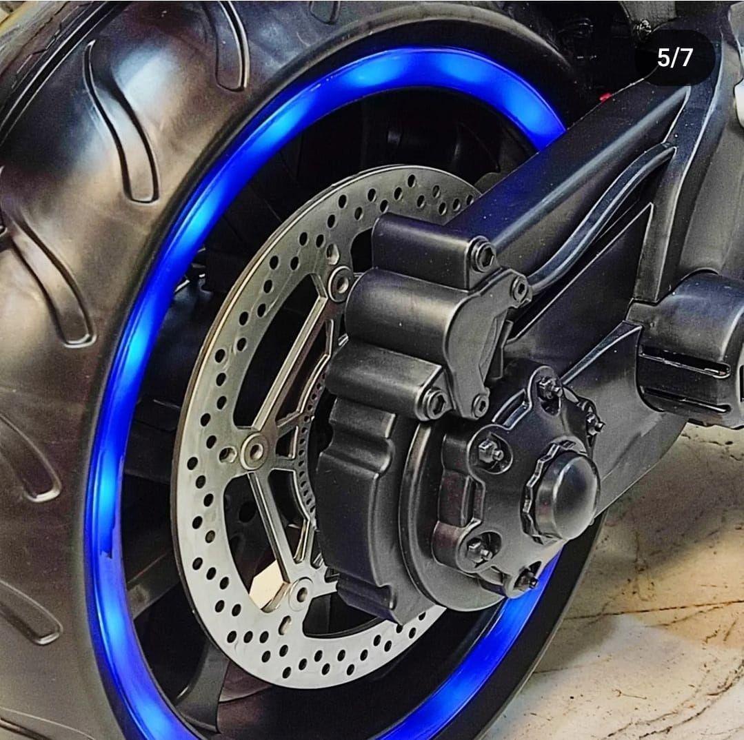 Moto Electrica Para Niños a Bateria 12V Azul-3