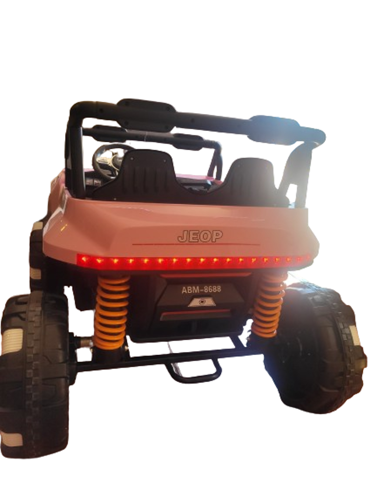 Jeep Auto Luces Led A Bateria 4X4 Rosado-3