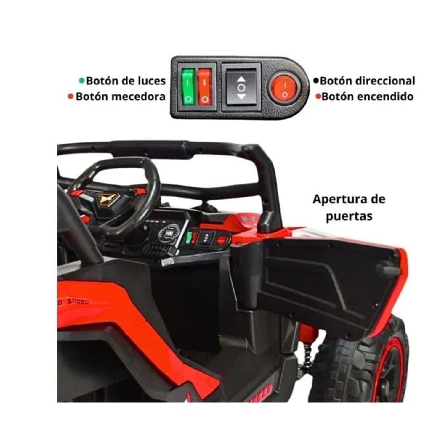 Jepp Auto A Bateria 12v Con Control Remoto Can Am Rojo-1