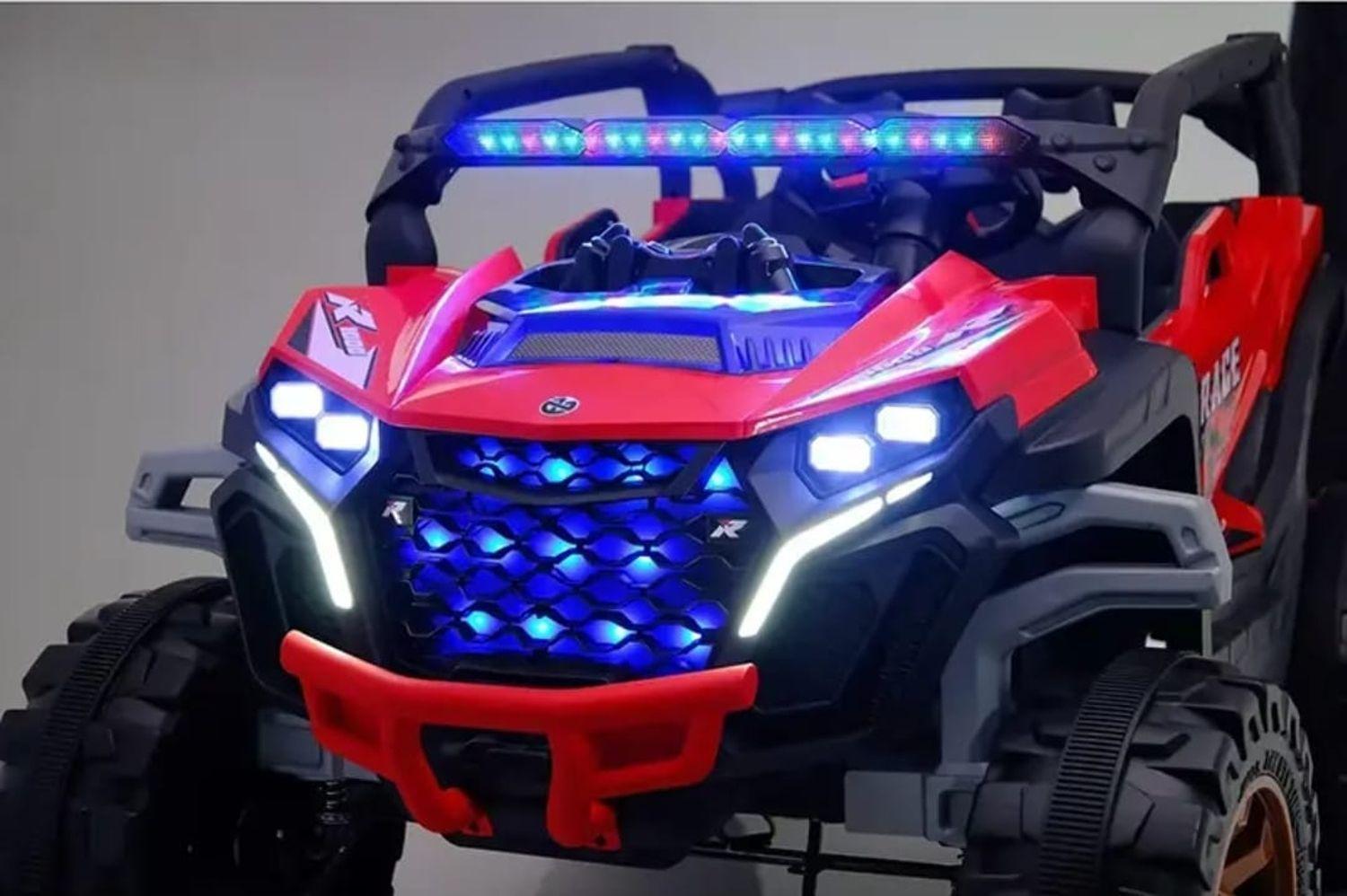 Jeep Auto 4X4 A Bateria 12V Con Control Remoto Rojo 801-2